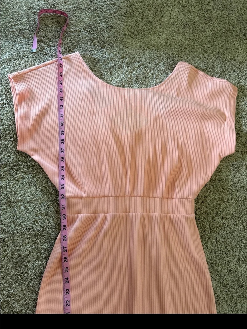 Anthropologie Daily Practice Dolman Sleeve Maxi Dress in Peach size Small - Picture 12 of 12